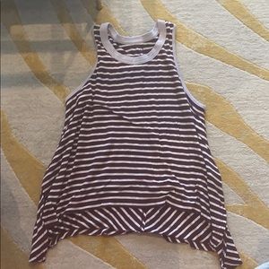 Free people striped sleeveless tee